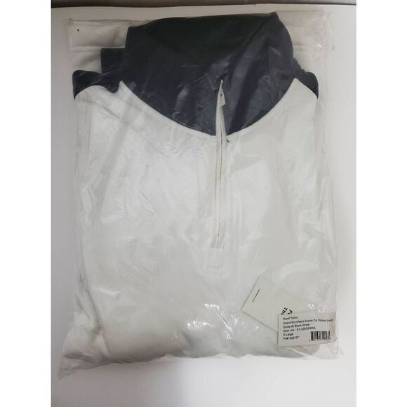 Swet Tailor Stretch Microfleece Quarter Zip Slalom Stripe Snow Pullover Sz XL - Picture 5 of 7